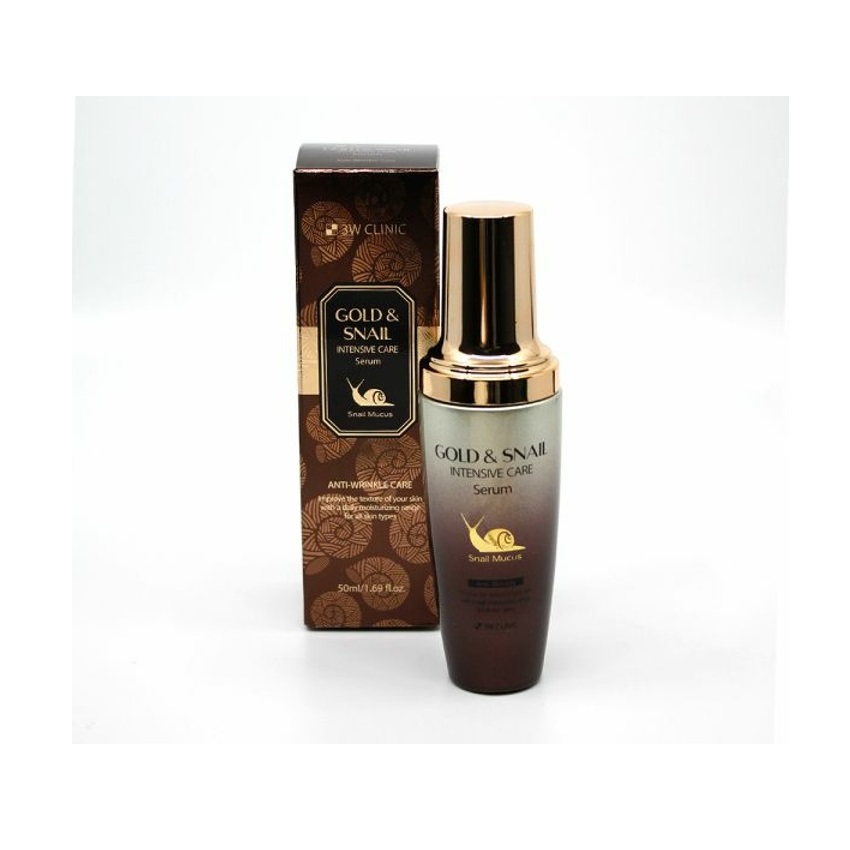 3W CLINIC 골드 앤 스네일 인텐시브 케어 세럼 50ml